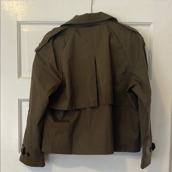 NWT Cropped Trench Jacket - Picture 3 of 9